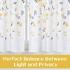 Farmhouse Watercolor Floral Flower Leaf Design Kitchen Curtains for Cafe Bathroom - 3 of 4