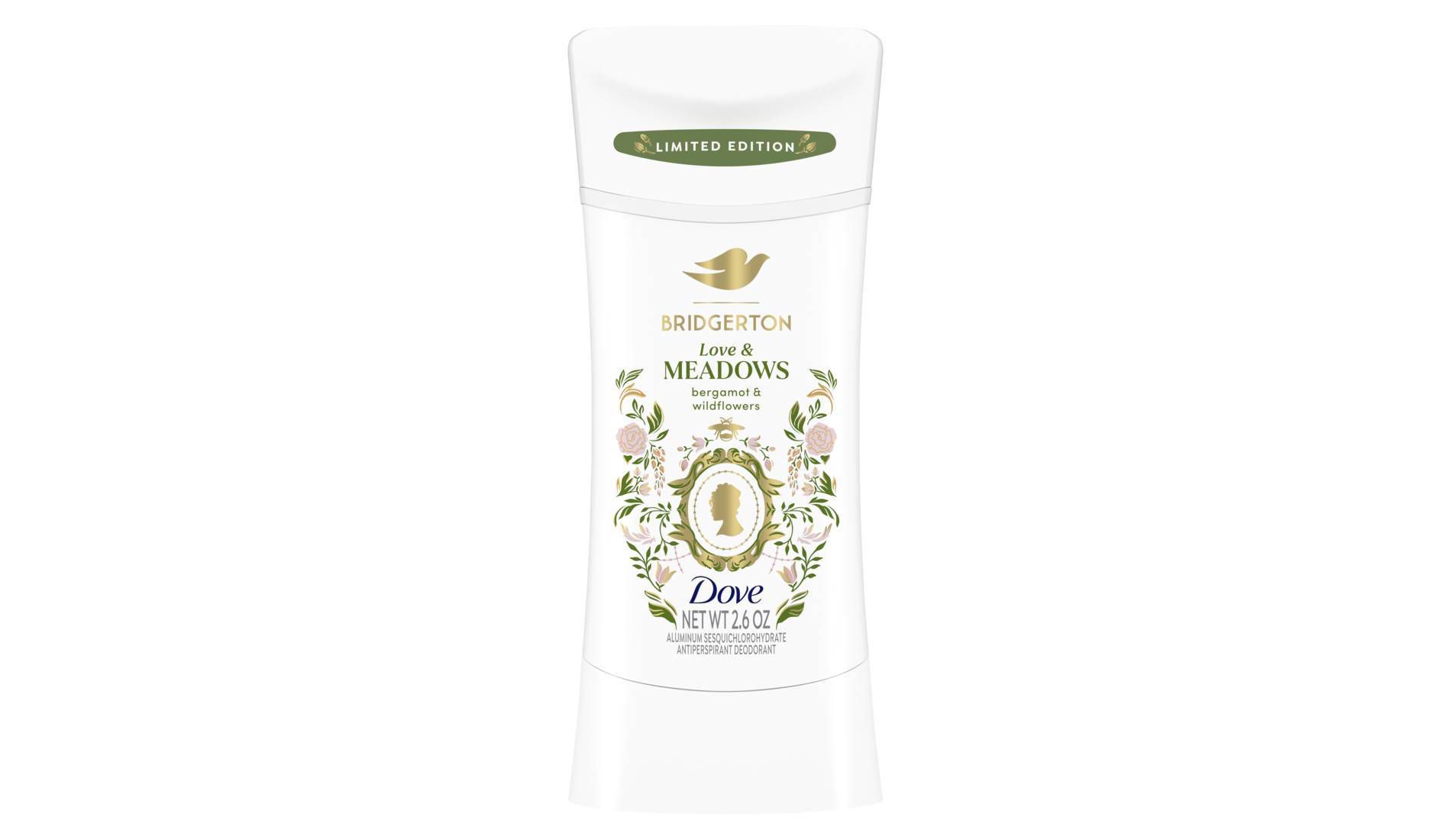 Dove Beauty Limited Edition Bridgerton Antiperspirant & Deodorant Stick - Love & Meadows - Bergamot & Wildflowers Scent - 2.6oz