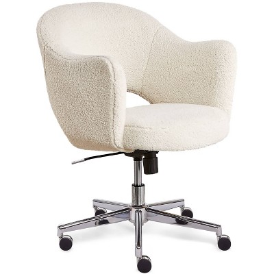 White bucket best sale desk chair