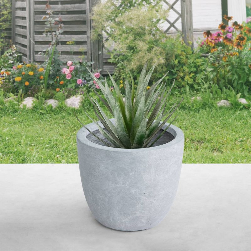 12&#34; x 14&#34; Kante Lightweight Modern Outdoor Planter Slate Gray - Rosemead Home &#38; Garden, Inc., 3 of 10