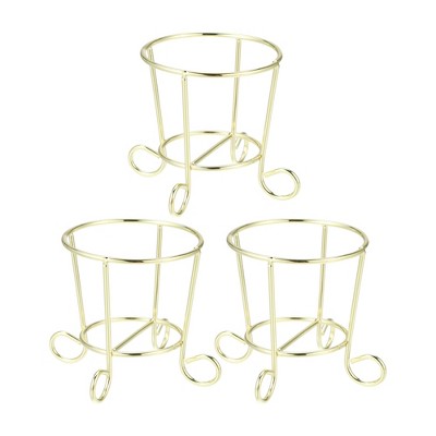 Unique Bargains Flower Basket Stand Beauty Egg Makeup Sponge Holder 3 Pcs
