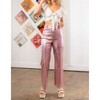 Women's Metallic Wide Leg Pants - AnnieWear - 3 of 4