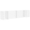 vidaXL Gabion Planter Silver Steel wire 102.4 x 15.7 x 15.7 in - 2 of 4