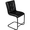 HomeRoots Tufted Black Upholstered Leather Dining Side Chair - 4 of 4