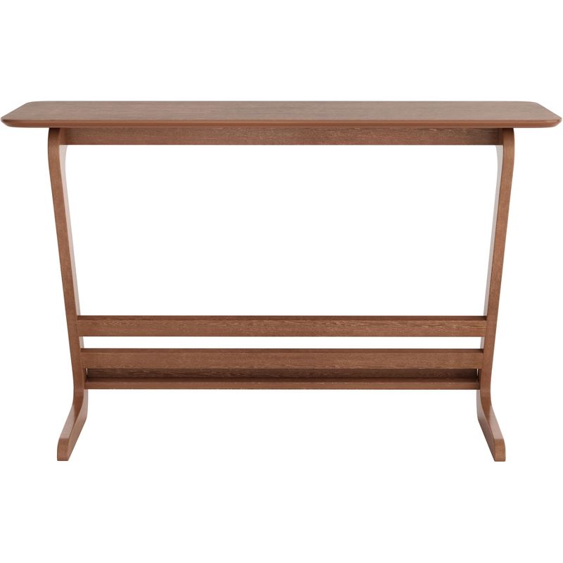 Lakeview MDF Desk Rubber Wood Walnut - ZM Home, 6 of 14