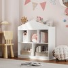 ODK Toy Storage Organizer 5-Cubby Kids Bookshelf, White Wooden Bookcase, Playhouse Cabinet Shelf for Boys and Girls, Toy Storage Shelf for Playroom - 4 of 4