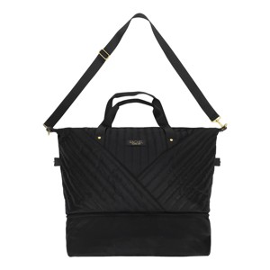 Rachel Rachel Roy 22 Black Quilted Fabric Deluxe Duffle Bag With Shoe Compartment - 1 of 4