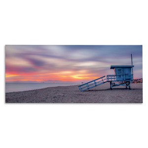 Stupell Industries Beach Hut Sunset Horizon, 24" x 10" - 1 of 4