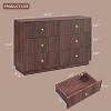SinCiDo Drawer Fluted Dresser, Wood Tall Chest of Drawers with Deep Storage, Modern Storage Organizer for Bedroom, Living Room - 3 of 4