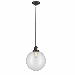 Beacon - 1 Light Stem Hung Mini Pendant In Industrial Style-15 Inches Tall and 12 Inches Wide - 1 of 1