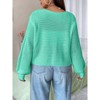 Coolmee Women's Plus Size Cardigan Top Hollow Out Open Knit Sweater Ladies Tie Front Shrug - 3 of 3