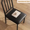 Kitchen Table and Chairs for 4 with with Chamfer Design, Dining Table Set with Cushion Seats - 4 of 4