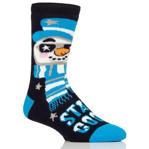 Heat Holder® Men's Clark LITE™ Festive Socks | Thermal Yarn | Medium-Thick Socks Casual Shoes + Boots | Warm + Soft, Hiking, Cabin, Cozy at Home Socks | 5X Warmer Than Cotton - 1 of 4