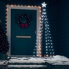 vidaXL Christmas Cone Tree with Cold White LED Lights - Water-Resistant Indoor/Outdoor Holiday Decoration - Standalone Tree with Star Light Top - 2 of 4