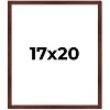 PosterPalooza | Classic Modern Brown Picture Frame - UV Acrylic, Foam Board Backing, Hanging Hardware - 2 of 4