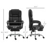 Aghana Digitals Black PU Leather Office Chair with 6-Point Vibration Massage, 135° Recline, - 2 of 4