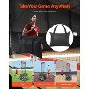 VEVOR Volleyball Setter Training Equipment, Angle and Height Adjustable Volleyball Trainer, Portable Practice Net, Red&Black - 3 of 4