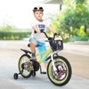 Infans Rabbit Pilot Sporty Kids Bike, 18 Inch Child Bike for 4-8 Years Old with Adjustable Height, Training Wheels, Handbrake & Coaster Brake, Green - 3 of 4
