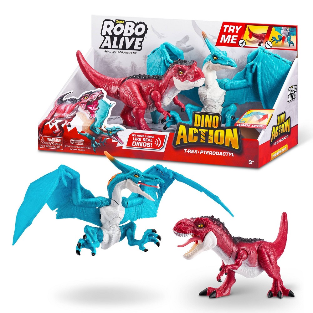 Photos - Doll Robo Alive Dino Wars - Series 1 Combo Pack T-Rex & Pterodactyl