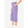 Woman Within Plus Size Petite Knit Cargo Capri - 4 of 4