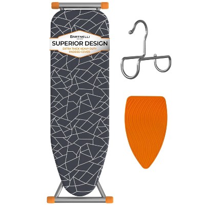 Bartnelli Full Size Ironing Board, 43x13, Adjustable Height, 4-Layer Pad