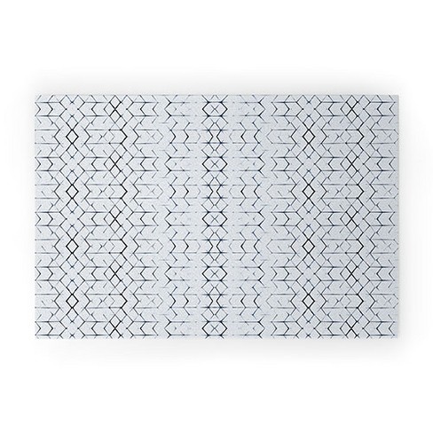 Diamond Pattern Doormat Black & White Welcome Doormat 