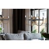 Cal Lighting Rowland 60W x 4 Metal/Burlap Roped Chandelier - 4 of 4