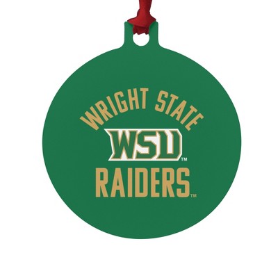 Wright State Raiders Aluminum Holiday Christmas Tree Ornament