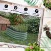 YONWAY Galvanized Raised Garden Bed Kit, Elevated Planter Box with Safety Edging,Easy DIY Stock Tank for Growing Flowers, Herbs & Vegetables, Green - 4 of 4