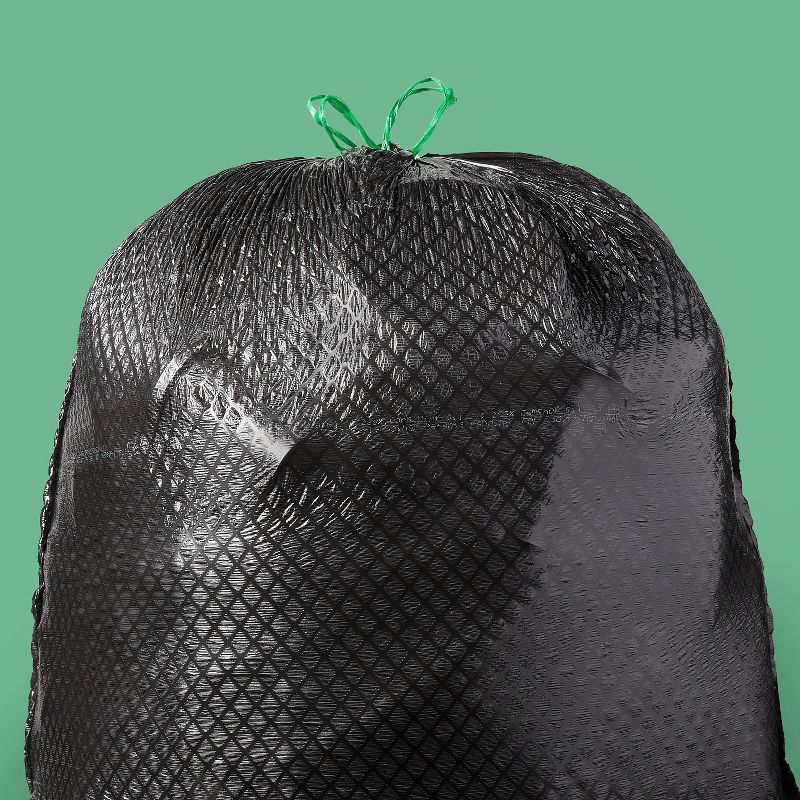 Large Drawstring Trash Bags - Mint Scent - 30 Gallon - up & up™, 2 of 4
