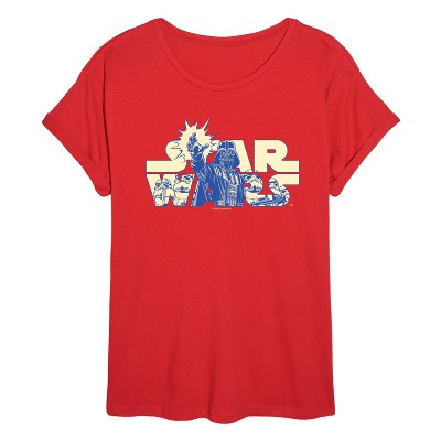 Women's - Star Wars - Logo Empire Oversized Graphic T-Shirt