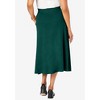 Jessica London Women's Plus Size A-Line Cashmere Skirt - 3 of 4