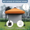 10'x10' Outdoor Canopy Tent with Sidewall, Easy Pop up Canopy with Vented Roof, Outdoor Sun Shade for Garden Commercial Party - 4 of 4