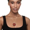 Ross-Simons Red Jade and Black Agate Dragon Circle Pendant With 14kt Yellow Gold Size 1.75 - 2 of 4