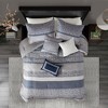 7Pcs Comforter Set, Solid Bedding Set, Microfiber Bed Comforter - 2 of 4
