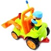 AZ  Import 4" Cartoon RC Construction Truck Remote Control Toy For Toddlers (Green) - 2 of 4