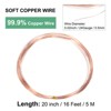 Unique Bargains Soft Pure Copper Jewelry Making Gardening Wire 1 Roll - 3 of 4