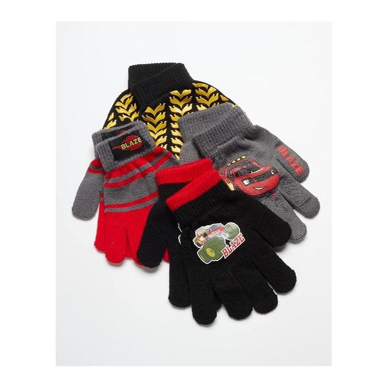 Paw Patrol Boys 4 Pair Gloves or Mittens Cold Weather Set, Little Boys Age 2-7, 5 of 7