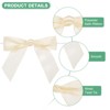 Unique Bargains Polyester Multipurpose Use Durable Flexible Gift Wrap Bows 50 Pcs - 2 of 4