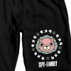 Spy x Family Chimera Face with Kanji Logo Men's Black Graphic Sleep Shorts - 2 of 4