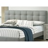 Queen Size Upholstered Platform Bed with Tufted Headboard for Bedroom - 3 of 4