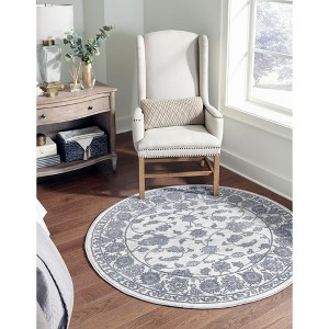 Unique Loom Boston Collection Area Rug - Floral - 1 of 4