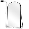31 in W x 71 in H Black Frame Arch Aluminum Alloy Full Length Mirror Freestanding Mirror - 4 of 4