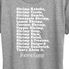 Women's - Forrest Gump - Bubbas Shrimp List Short Sleeve Graphic T-Shirt - 2 of 4