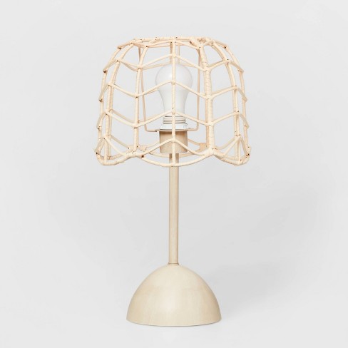 Rattan Table Lamp Includes Led Light, Target Wicker Tripod Table Lamp
