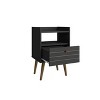 Bogart Mid Century Modern 1 Drawer Nightstand - Manhattan Comfort - 3 of 4