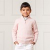 Hope & Henry Boys'  Long Sleeve Half Zip Cable Pullover Sweater, Kids - 2 of 4