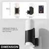 DORESshop 1-Light Modern Plug-In Night Lights 0-100LM Dimmable with Dusk to Dawn Sensor, 3000K Soft White Glow(2-Pack) - 3 of 4