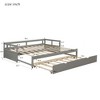 2 In 1 Sleeper Sofa Bed Convertible Sofa Sleeper Pull Out Sofa Bed Leisure Lounger Upholstered Sofa Bed With Wheel For Living Room Apartment - 4 of 4