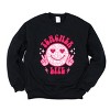 Simply Sage Market Teacher Life Leopard Smiley Face Sweatshirt - 2 of 4